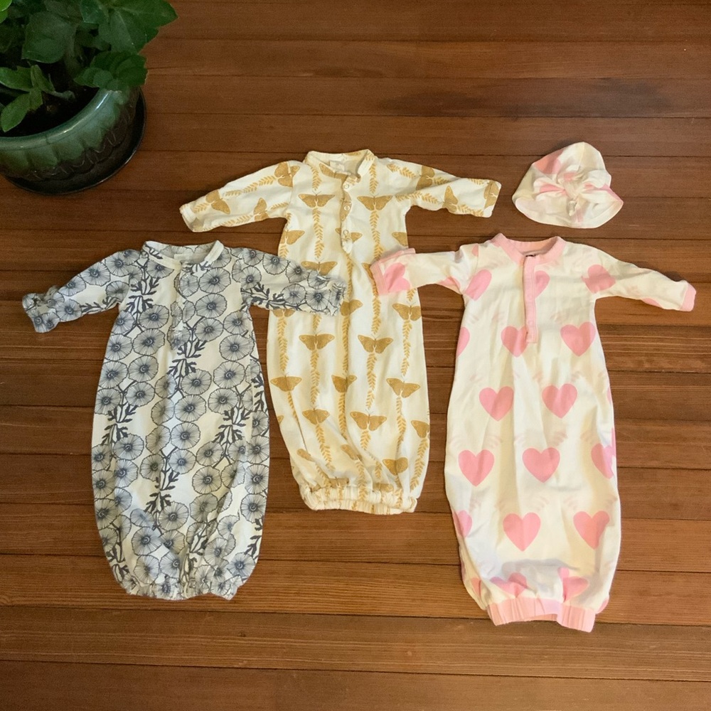Kate Quinn organic Newborn sleep sacks bundle set